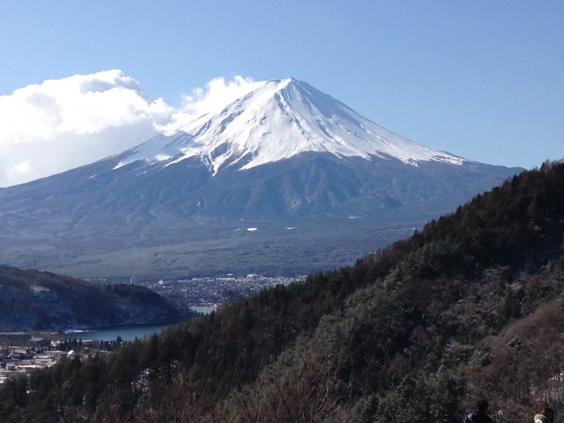 河口湖２月１９日今日の富士山