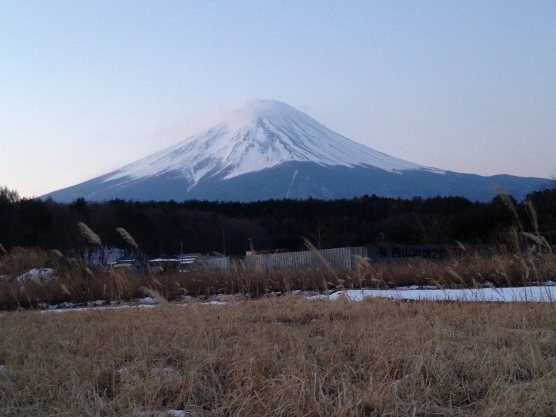 河口湖２月１５日今日の富士山