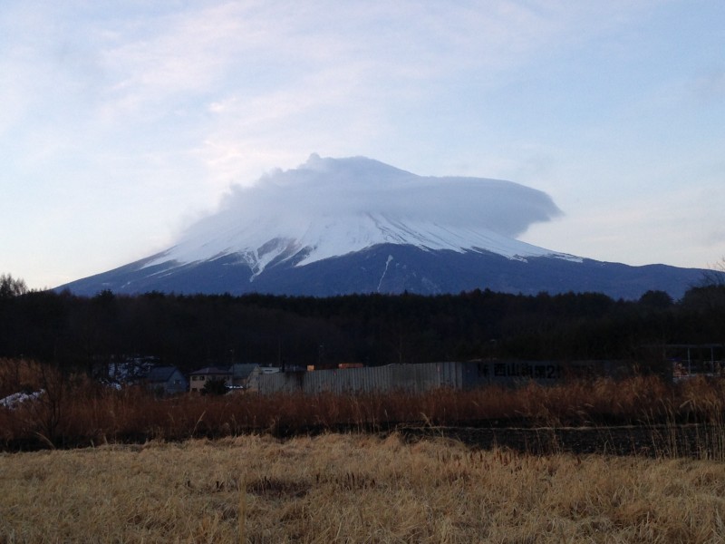 河口湖２月２３日今日の富士山