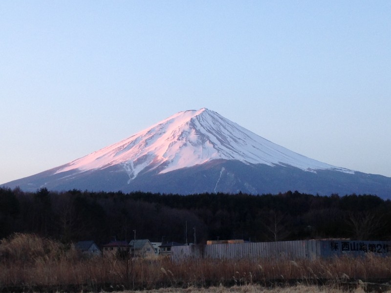 河口湖２月２８日今日の富士山