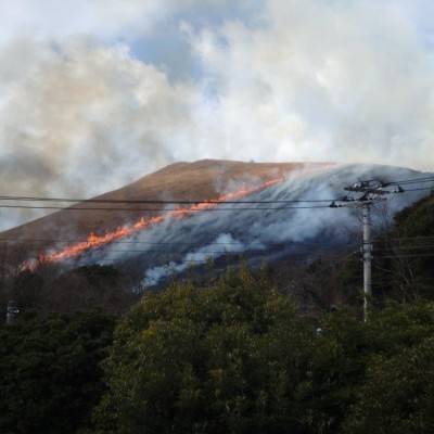 【伊豆高原】大室山山焼き