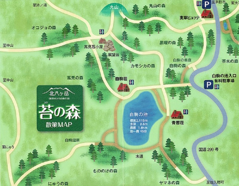 20190803_蓼科_苔の森散策マップ