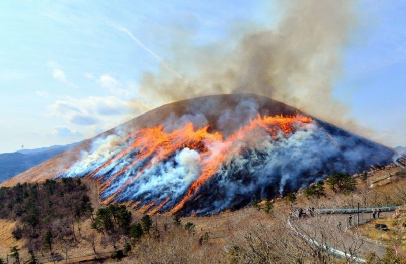 Photo2　大室山の山焼き2