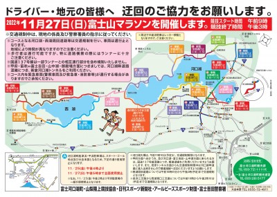 富士山マラソン交通規制