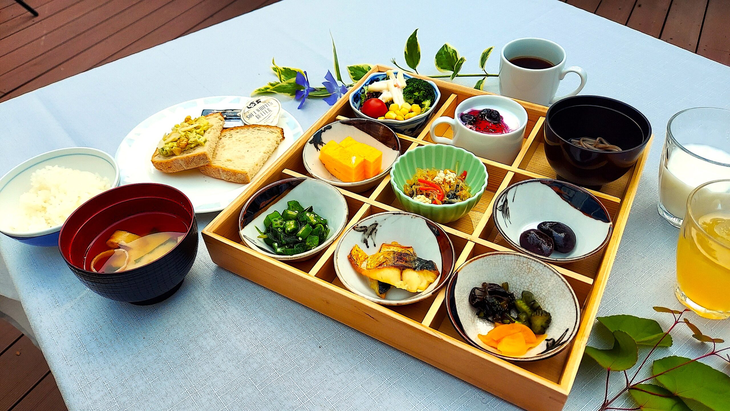 軽井沢朝食　「箱の朝ごはん」＆タルティーヌ