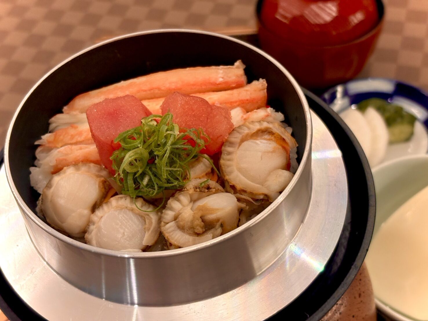 かに帆立たらこ釜めし