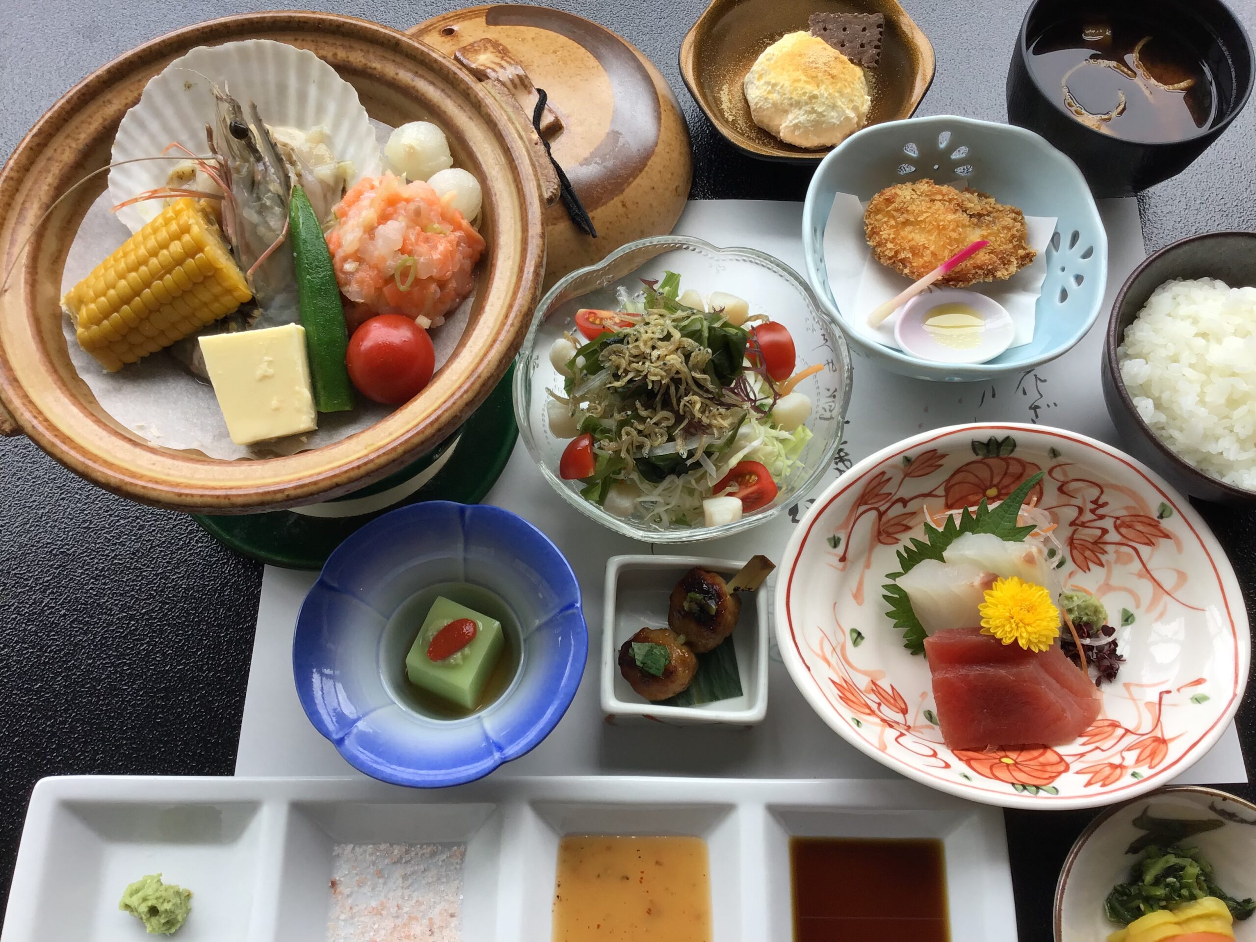 夏野菜と海鮮の陶板焼き